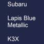 Preview: Subaru, Lapis Blue Metallic, K3X.